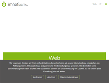 Tablet Screenshot of imhof-digital.de